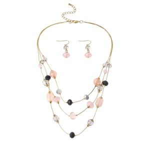 EMERALD GREEN Crystal Rondelle Bead Jewelry Set